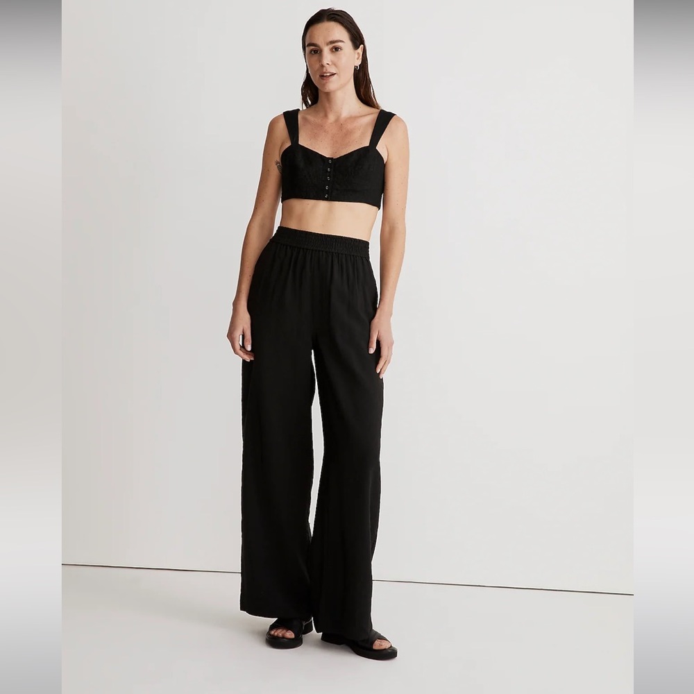 The Petite Carley Wide-Leg Pant in Softdrape
